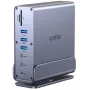 Docking station Unitek D1135AGY01 adaptador DisplayLink suporte triple 4K, 15 em 1, potência PD 15W