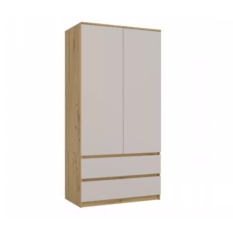 MALWA SS-90 guarda-roupa Artisan-Eiche/Kaschmir