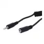 Cabo de extensão Wentronic Goobay jack 3,5 mm, preto, 5 m - ficha jack 3,5 mm (3 polos, estéreo) > conector fêmea jack 3,5 mm (3 polos, estéreo) (50017)