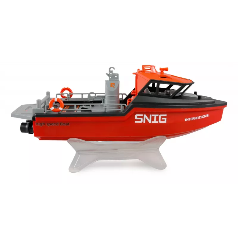 Barco de salvamento Amewi 26117 — propulsão jato Brushless, 320 mm, preto/vermelho