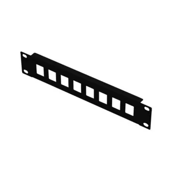 Lanview 1U 10 PATCH PANEL FOR KEYSTONE - 8-PORT UNEQUIPPED - Painel de ligação - KEYSTONE - 8-PORT UNEQUIPPED (LKS675BL)