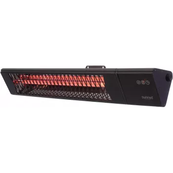 Aquecedor infravermelhos SUNRED PRO25W-SMART, montagem na parede triangular escuro, 2500 W, preto, IP55