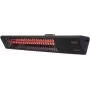 Aquecedor infravermelhos SUNRED PRO25W-SMART, montagem na parede triangular escuro, 2500 W, preto, IP55