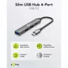 Hub USB Goobay Slim 4 portas, USB-C™ para USB-C™/USB-A, USB 3.2 (74459)