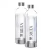 BRITA SodaOne 1043722 garrafas de carbonatação, 1 L, transparentes, pack de 2
