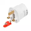 Fonte de alimentação IBOX iaukeu carregador de rede com fichas intercambiáveis UK (tipo G) e EU (tipo E), 100–240 V 50/60 Hz, 7,5 A, branco