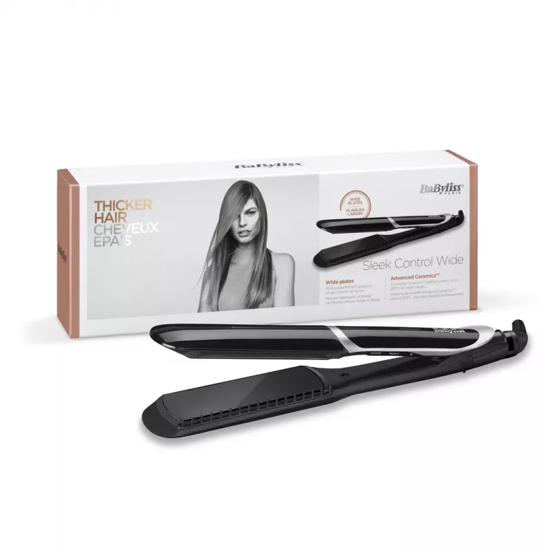 Ferro de alisar BaByliss Sleek Control largo Warm Black 98.4 (2,5 m)