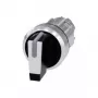 Interruptor rotativo Siemens aro frontal metal, preto brilhante, branco 2 x 45 ° SIRIUS ACT 3SU1052-2BL60-0AA0 1 unid. (3SU1052-2BL60-0AA0)