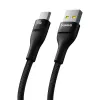 Cabo de carregamento rápido Baseus Flash 2 USB A para USB C 2 m 100 W preto