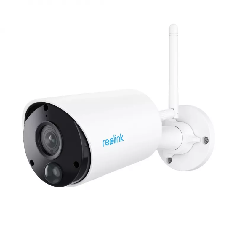 Reolink Argus Eco Câmara de vigilância WiFi para exterior, 1080p, bateria/solar (BWB2K07)