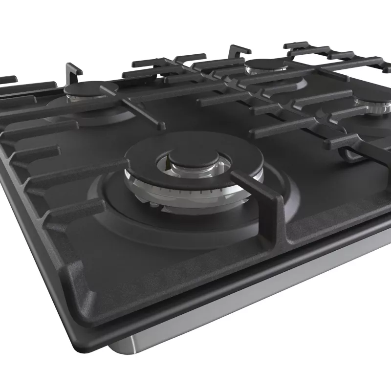 Placa de fogão Gorenje GW642AB gás número de queimadores/zonas de cozinhar 4 botões rotativos preto