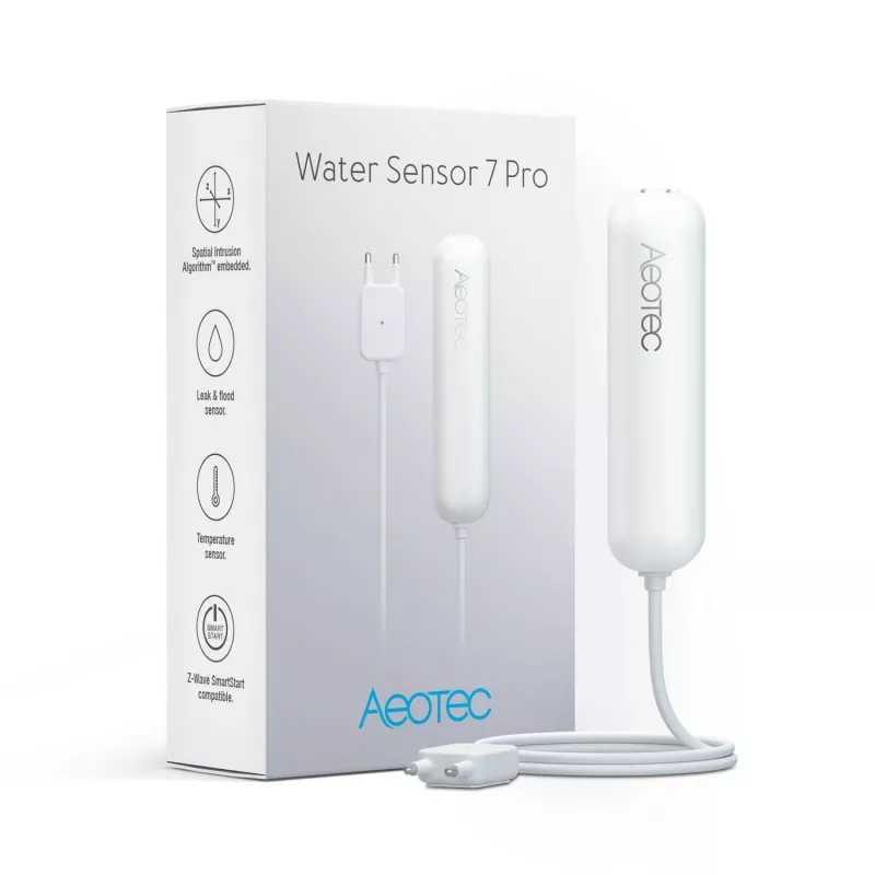 Sensor de água AEOTEC Water Sensor 7 Z-Wave Plus detetor de fugas AEOEZWA018