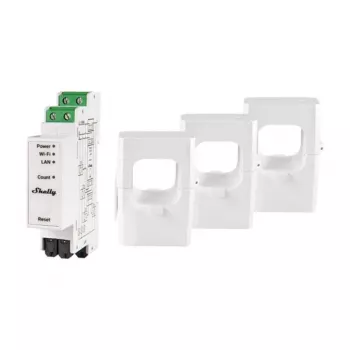 Medidor de custos de energia de corrente alternada Shelly Pro 3EM-400A 400 A 50-60 Hz