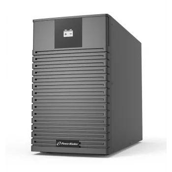 Armário de baterias UPS PowerWalker BP I72T-12x9Ah Torre preto — 12 gavetas, baterias 9 Ah, rodas, 318×192×428 mm