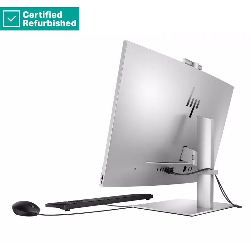 RENEW SILVER HP Elite 870 G9 AIO All-In-One 27 - i7-14700, 16GB, 512GB SSD, 27 FHD Non-Touch AG, FPR, altura ajustável, rato USB, Win 11 Pro, 1 ano