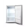 Frigorífico Goddess | GODRSE085GS8SSE | Classe de eficiência energética E | Aparelho de instalação livre | Frigorífico sem congelador | Altura 85 cm | Capacidade útil do compartimento de refrigeração 90 L | 39 dB | Prateado