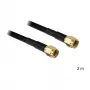 Cabo coaxial DeLOCK RP-SMA - RP-SMA 2m