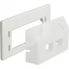 Placa adaptadora Keystone, montagem (branco)
