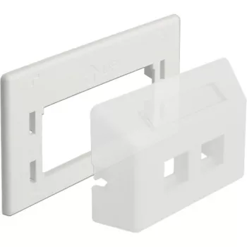 Placa adaptadora Keystone, montagem (branco)