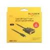 Adaptador USB-C para DVI DeLOCK 1 m 85320