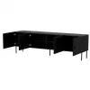 Móvel de TV Cama 4D PALAZZO BIS 201x40x60 preto mate