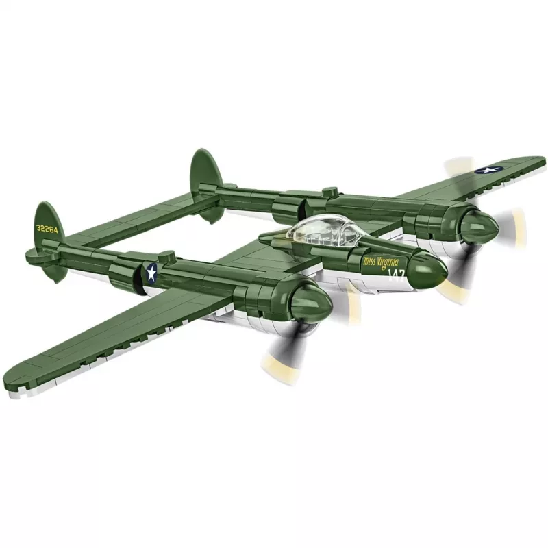 COBI Lockheed P-38 Lightning. Tipo de produto: blocos de construção, Idade mínima recomendada: 7 ano(s), Tema: forças armadas, Número de peças: 332 unid.