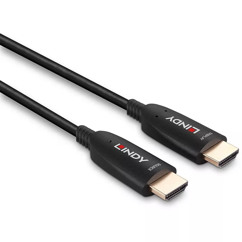 Cabo HDMI híbrido de fibra ótica Lindy 20m 8K60