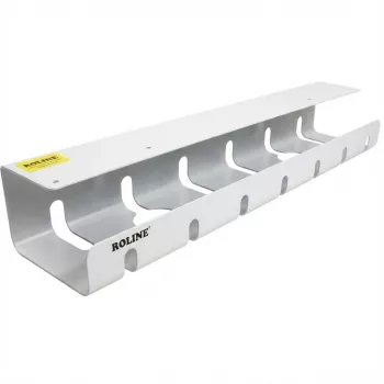Calha para cabos ROLINE Easy2Open, montagem sob a mesa, branco, 44,9 cm