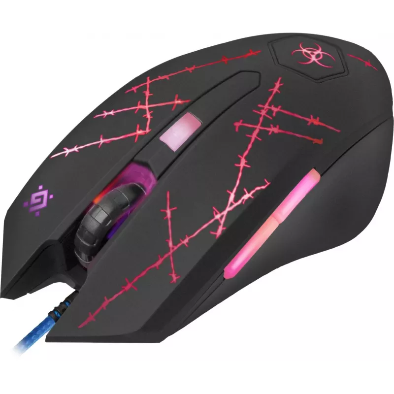 Rato gaming Defender Forced GM-020L ambidestro USB Type-A ótico 3200 DPI
