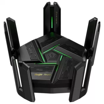 Router Wi-Fi de mesa RUIJIE RG-EW7200BE PRO – dupla banda Wi‑Fi 7 (2,4/5 GHz), 5765 Mbit/s, 9x RJ-45 LAN (10/100/1000/2500), USB, preto