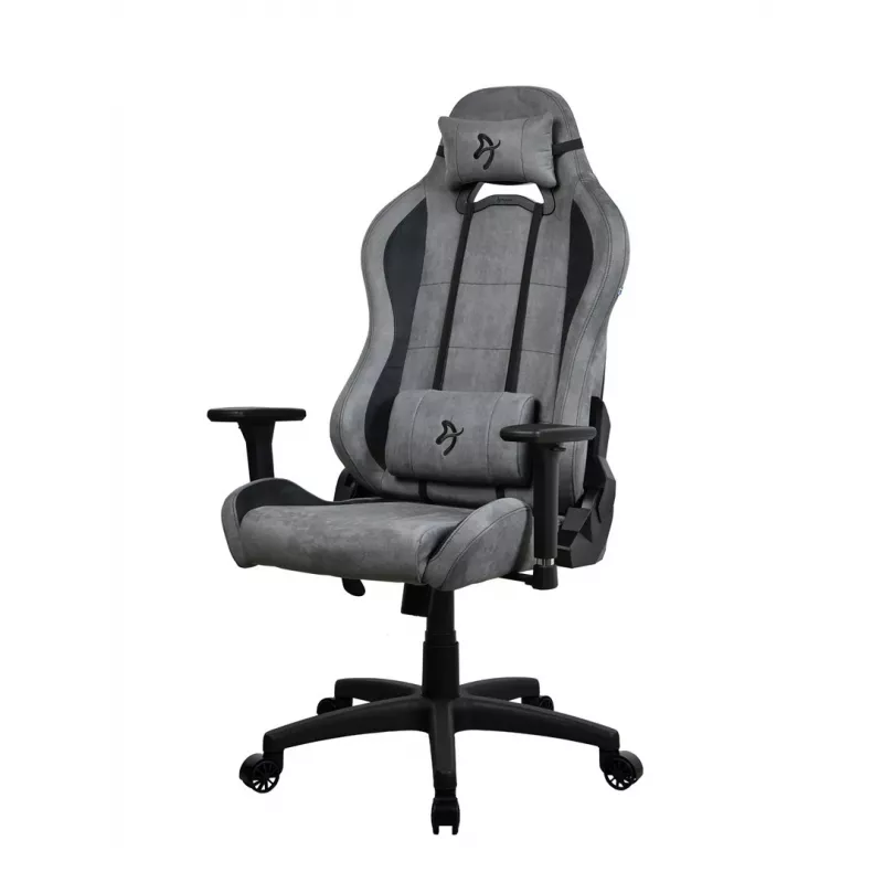 Cadeira gaming Arozzi Torretta SuperSoft antracite – design ergonómico, braços ajustáveis, encosto reclinável