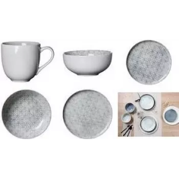 Prato de sopa ritzenhoff & breker PORTO 215 mm porcelana apto para máquina de lavar louça conjunto de 6 unid.