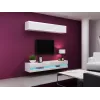 Conjunto de armários de sala Cama VIGO neu 10 branco/branco brilhante