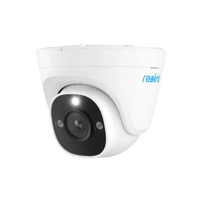 Reolink P344 câmara de segurança IP dome PoE 12 MP, 4512x2512, objetiva de 4 mm, PoE/12 V DC, IP66, visão noturna a cores, áudio bidirecional, 100°x50°, branca