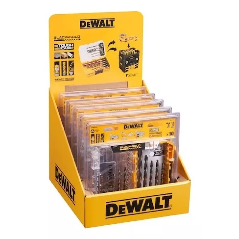 Conjunto de brocas para metal DeWalt DT20620-QZ 10 peças HEX 1/4