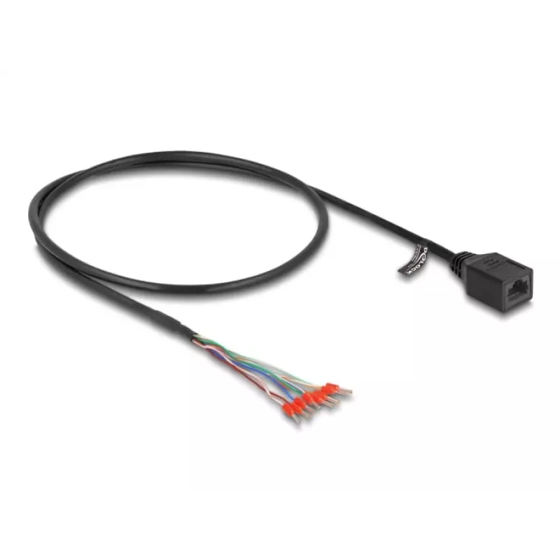 Cabo de rede DeLOCK 88005 RJ45 Cat.5e 0,5 m preto