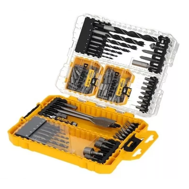 Conjunto DeWalt com 100 parafusos Pozidriv – conjunto de fixação, tamanhos sortidos para aplicações em madeira e metal