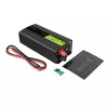 Conversor de tensão Green Cell PowerInverter LCD 12 V 500W/1000W inversor automóvel com ecrã – inversor/adaptador com onda sinusoidal pura automóvel preto