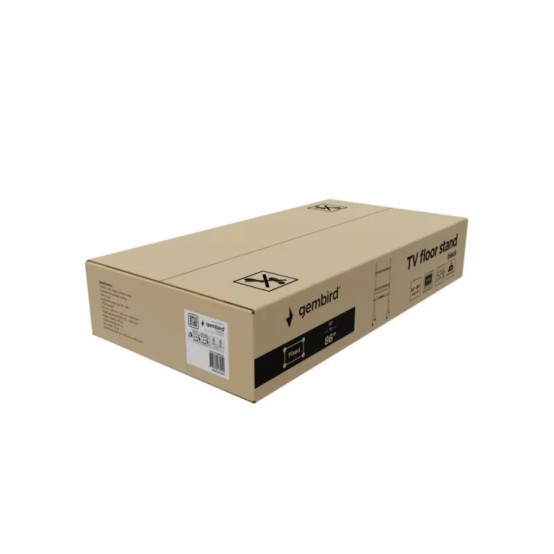 Suporte de TV Gembird TVS-86F-02 2,18 m preto 40 kg 55-86 polegadas