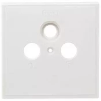 Tampa para tomada Axing SZU 2-01 - dimensões 80 x 80 mm compatível com BSD 963-xx (SZU 2-01)
