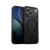 Capa Crong Hybrid Frost MAG com MagSafe para iPhone 17 Pro Max Frosted preto