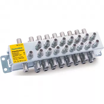 Distribuidor passivo TECHNISAT 17/P prateado – repartidor de sinal passivo para distribuição de TV/SAT
