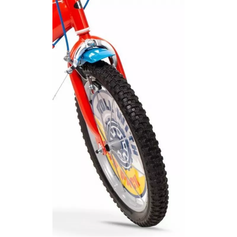 Bicicleta infantil Toimsa 16 polegadas Paw Patrol vermelha modelo 1678, rodas de 16 polegadas, mudanças de entrada