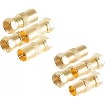 Ficha coaxial ShiverPeaks BS15-301114 4 unid.