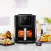 Fritadeira de ar quente Rommelsbacher FRH 1700 Single 8 L aparelho de bancada 1700 W com 10 programas e visor LED