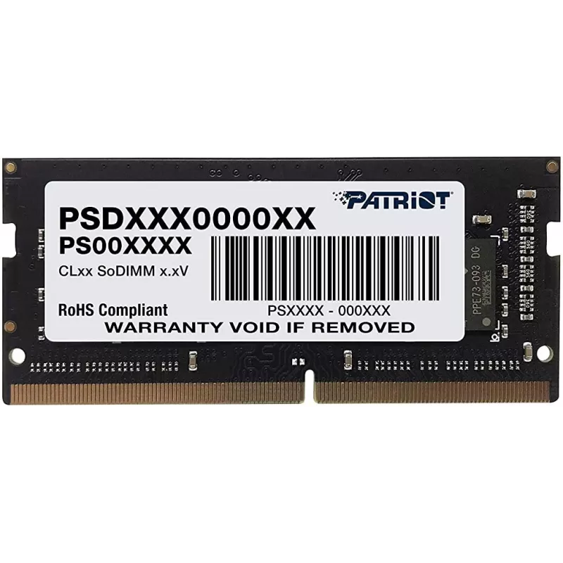 Módulo de memória para portátil PATRIOT PSD48G213381S 8 GB DDR4 2133 MHz 260-Pin SO-DIMM 1,2V