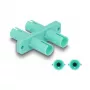 Acoplador de fibra ótica DeLOCK ST duplex conector fêmea para conector fêmea ST duplex água