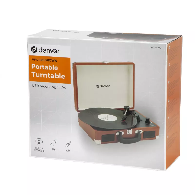 Gira-discos Denver VPL-120BROWN