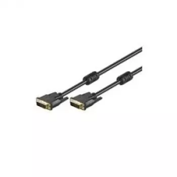 Cabo DVI-D FullHD Wentronic Goobay Dual Link, preto, 3 m - 93111