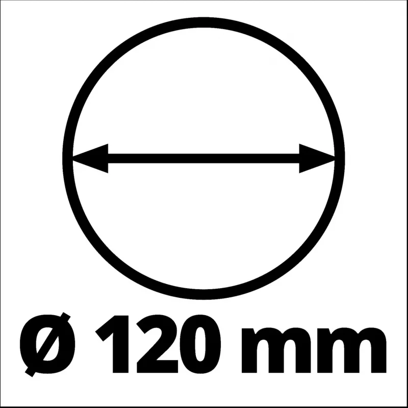 Broca Einhell 3437010 12 cm de diâmetro 800 mm de comprimento